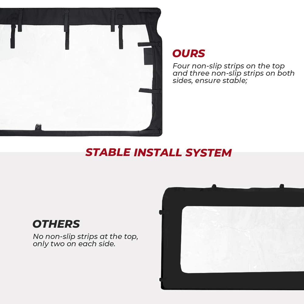 Rear Windshield with Zipper Back for Yamaha Rhino / Massimo