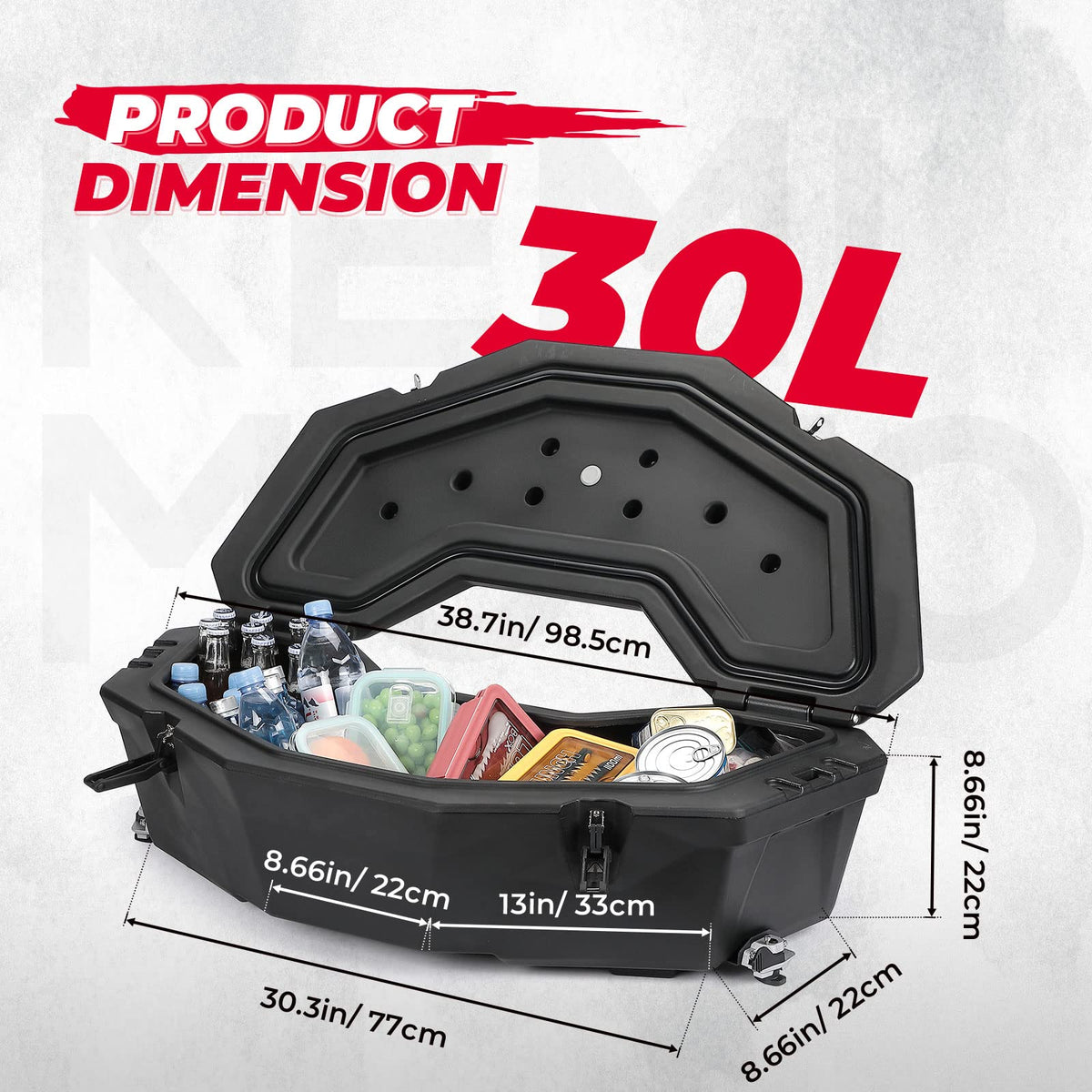30L Rear Storage Box for Can-am X3/MAX Outlander