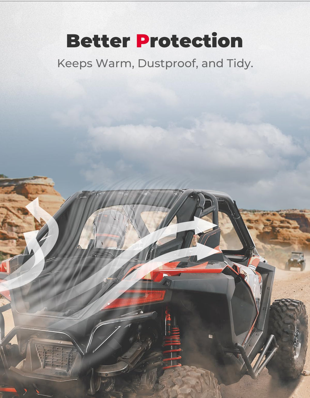 UTV Soft Rear Windshield for RZR PRO XP /Turbo R