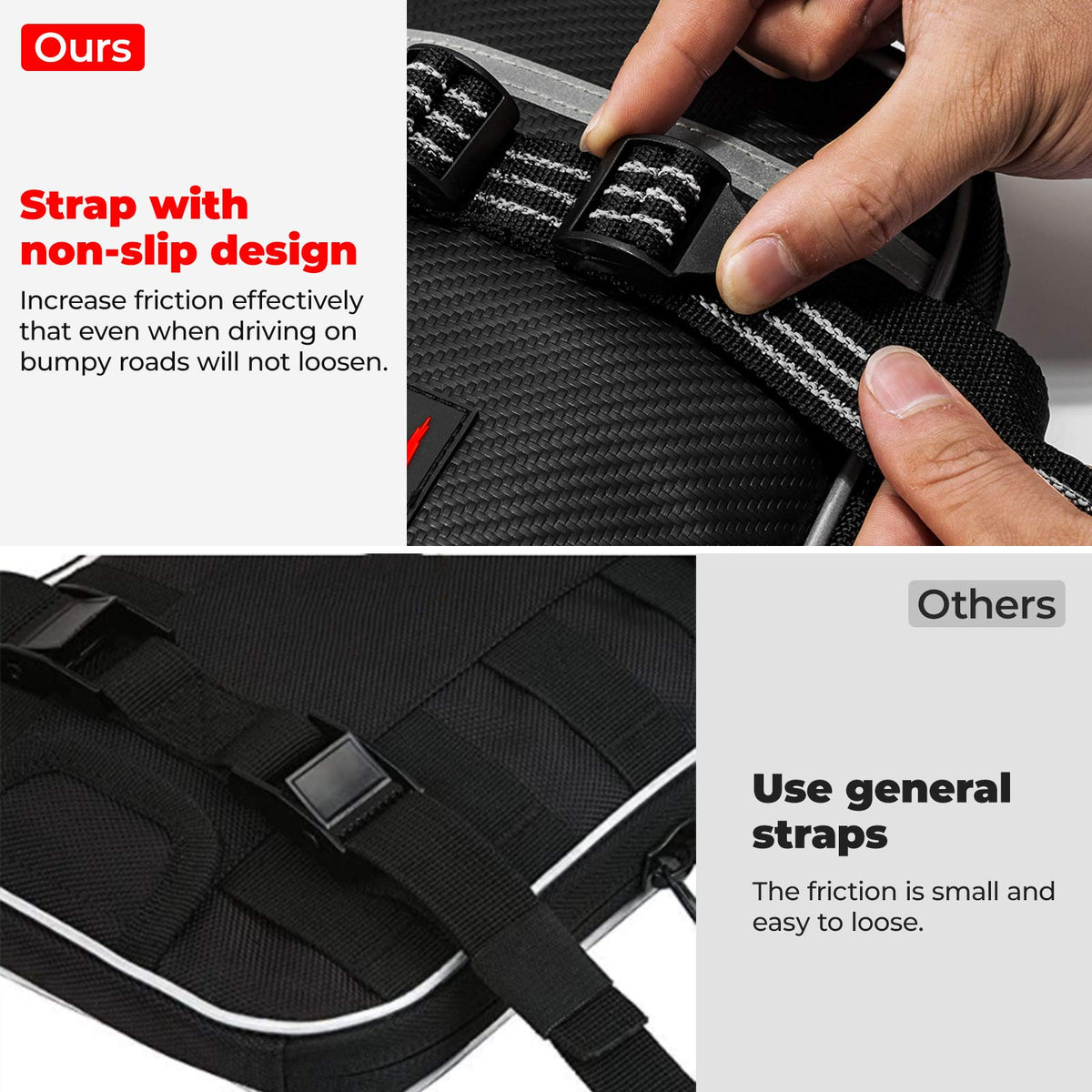 Front Fender Bag Dirt Bike Fender Bag Comes with Tool Roll Bag