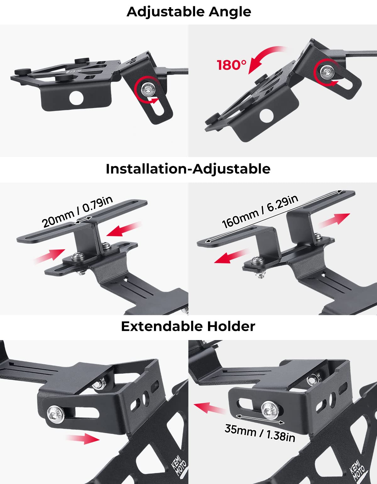 Universal Motorcycle License Plate Bracket