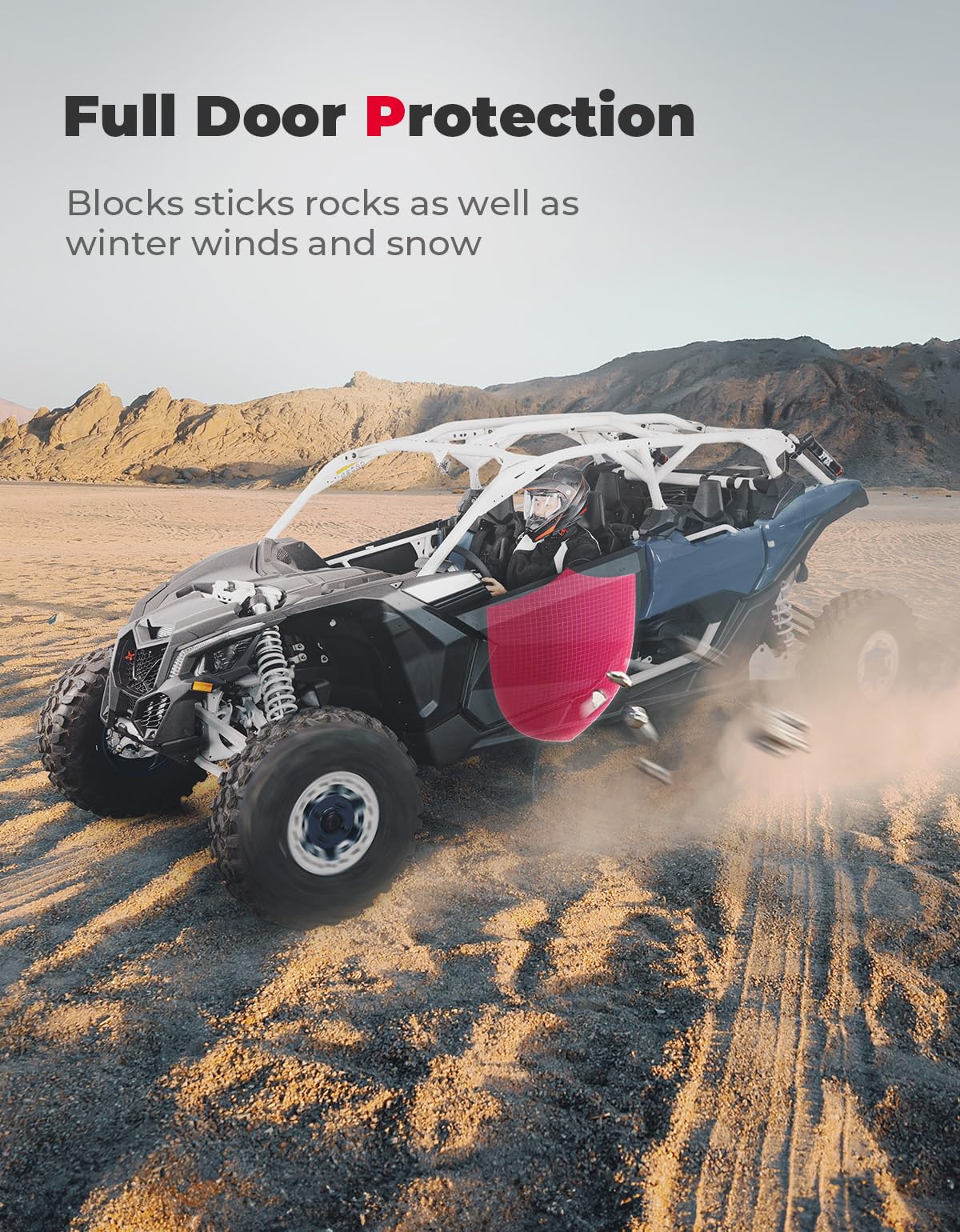 Set of Aluminum Front Full Doors for Can-Am Maverick X3 and X3 Max