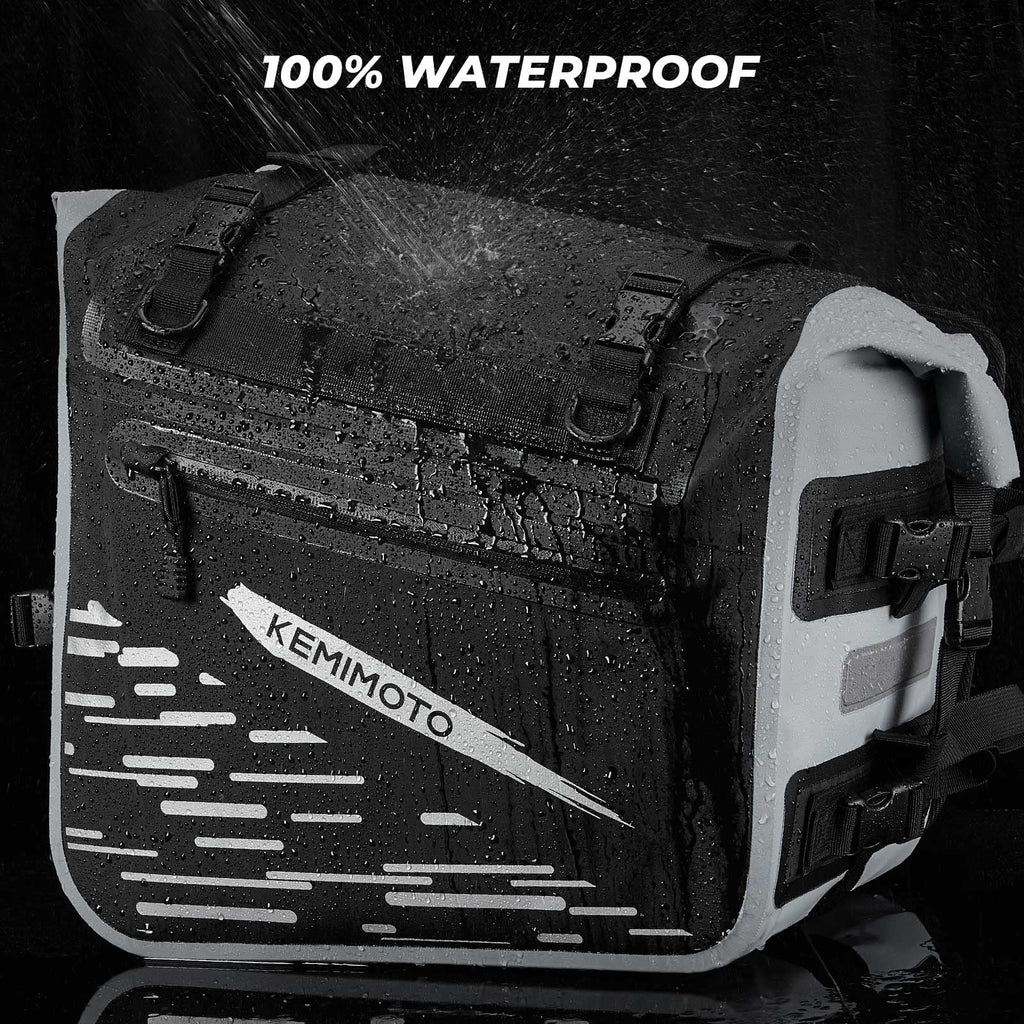70L Waterproof Saddlebags for Adventure Touring Street Bike Dual Sport Bike