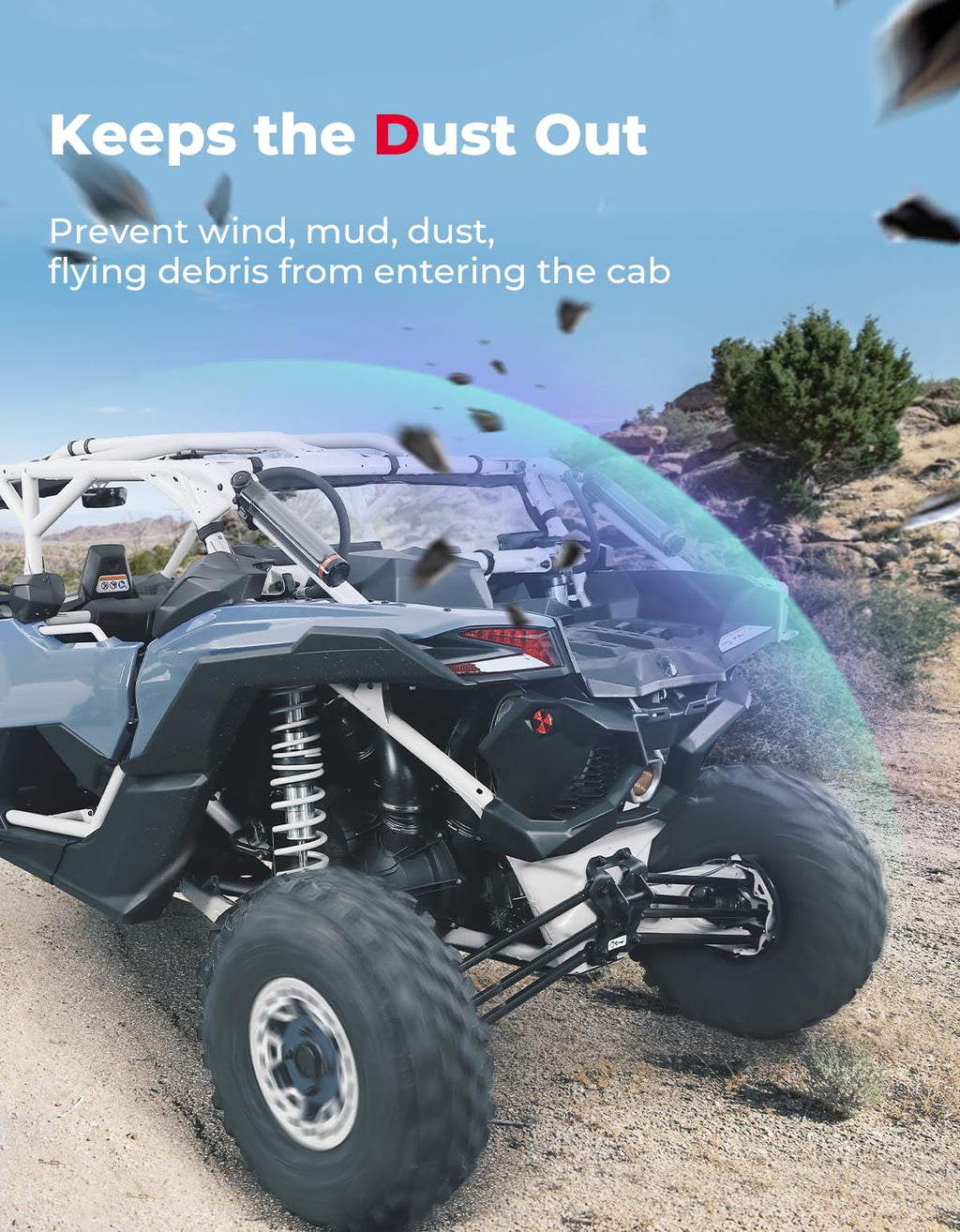 Soft Rear Windshield for Can-Am Maverick X3/MAX