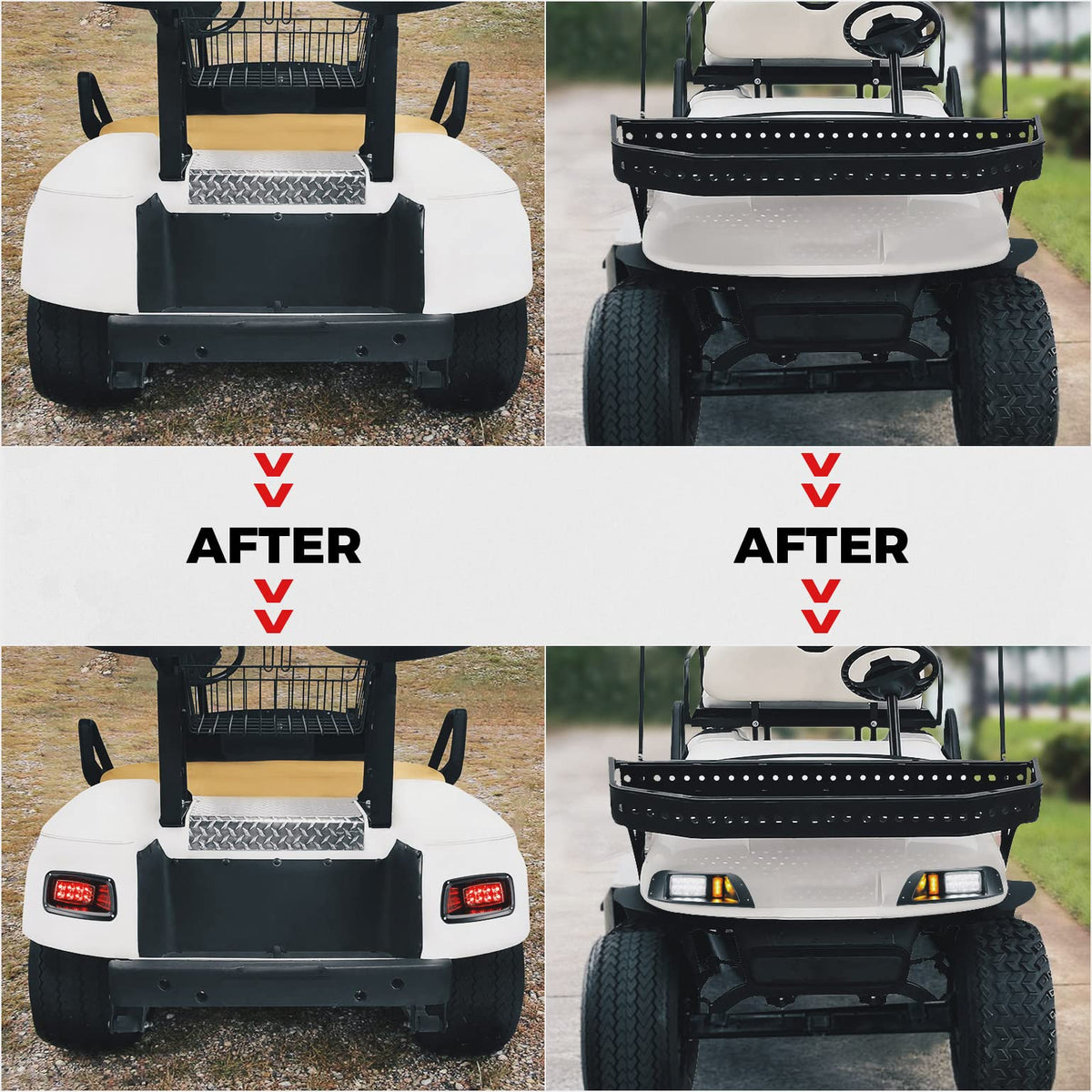 Golf Cart LED Full Light Kit with Turn Signal Switch for EZGO TXT 1996-2013