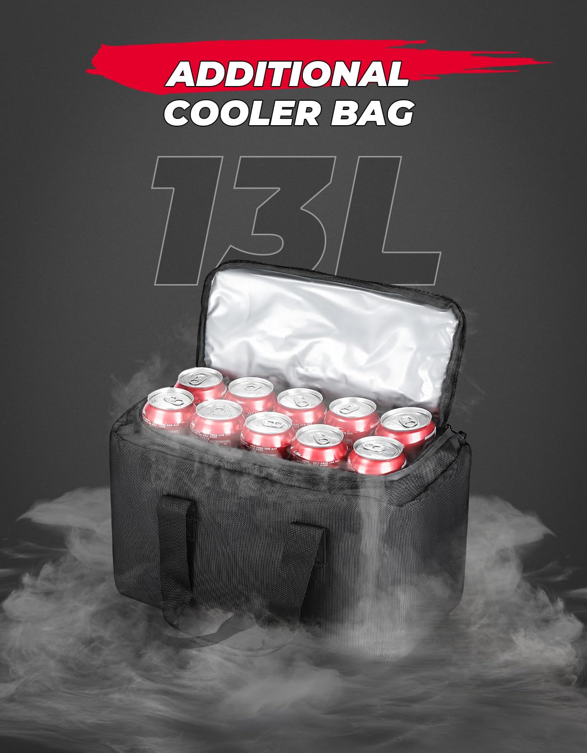 Universal 74L Large ATV Cargo Bag with Cooler Bag