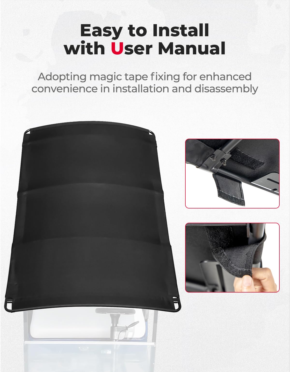 Canvas Universal Sun Top, 85" Extended Golf Cart Roof