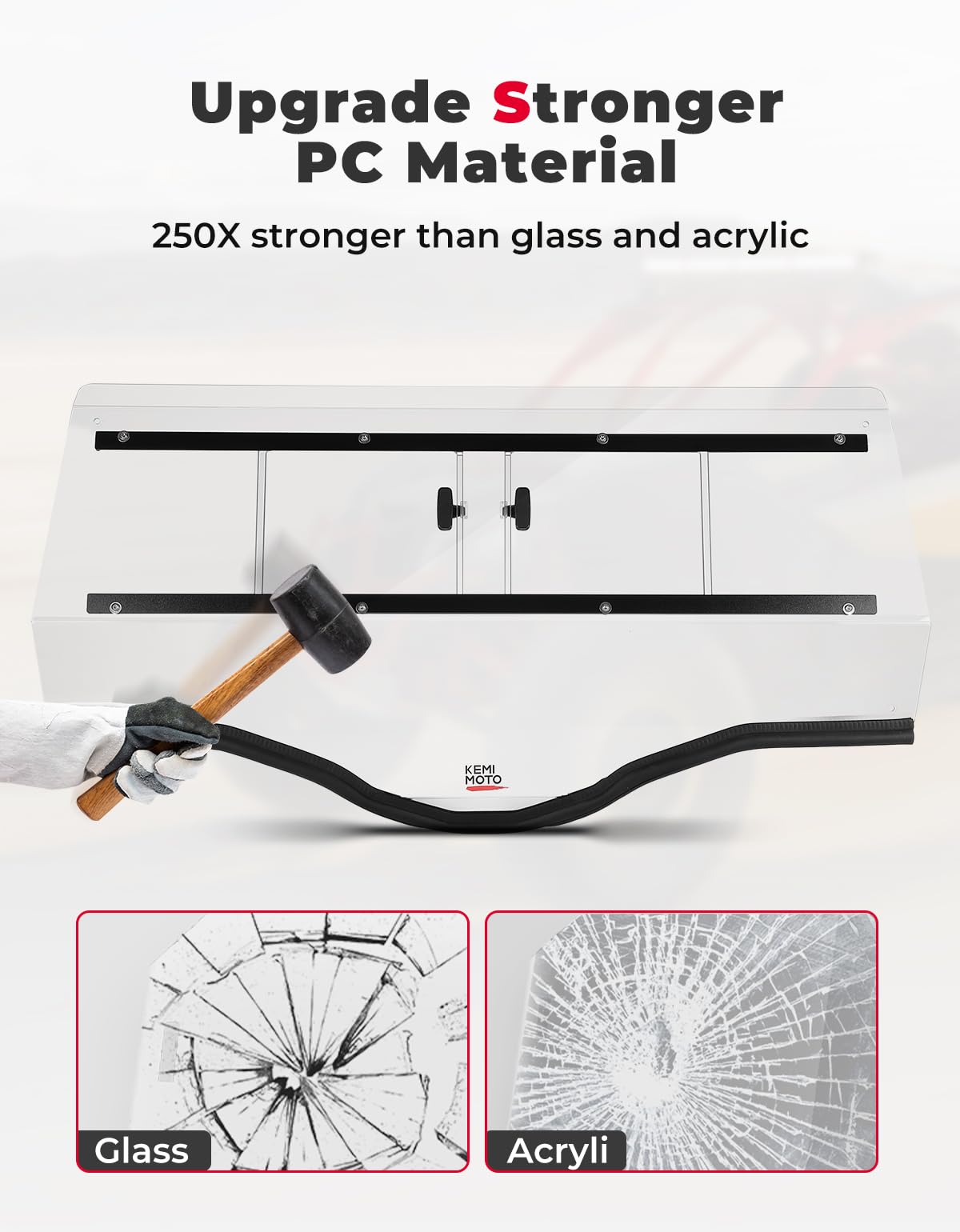 2-IN-1 Rear Windshield for CFMOTO ZForce 500 | 800 | 1000