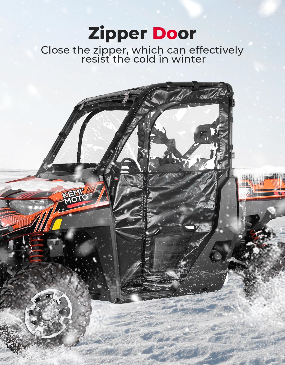 UTV Cab Enclosure Upper Doors for Ranger XP 1000 (2017-2025)