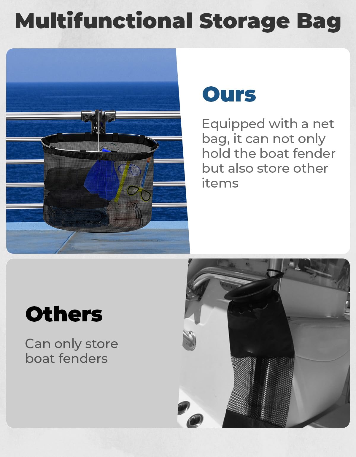 Durable Boat Fender Holders for Boat Bumper Below 10 Inches