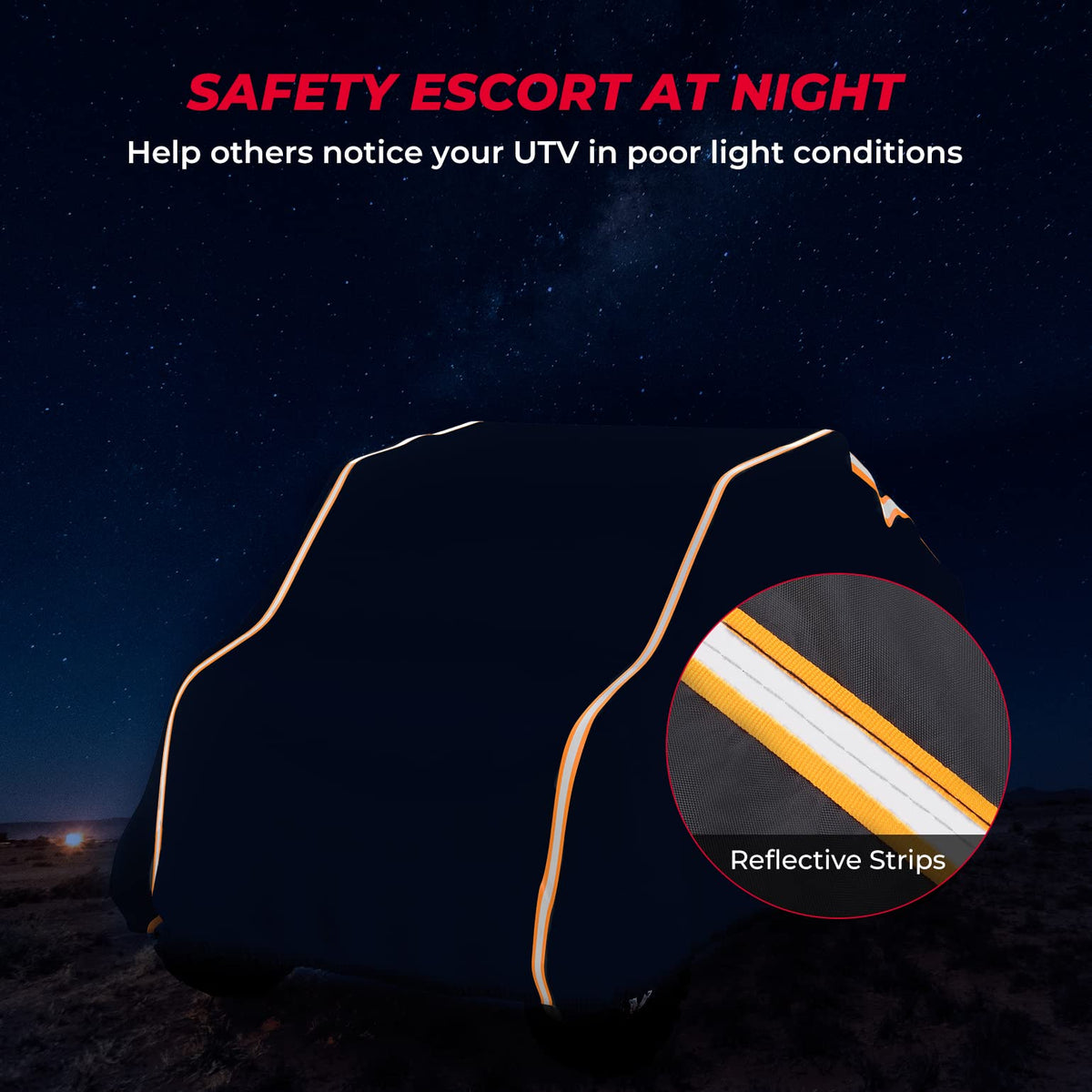 UTV Cover Rays-Reflective Strip for Polaris, Can-Am, Kawasaki,CFMOTO