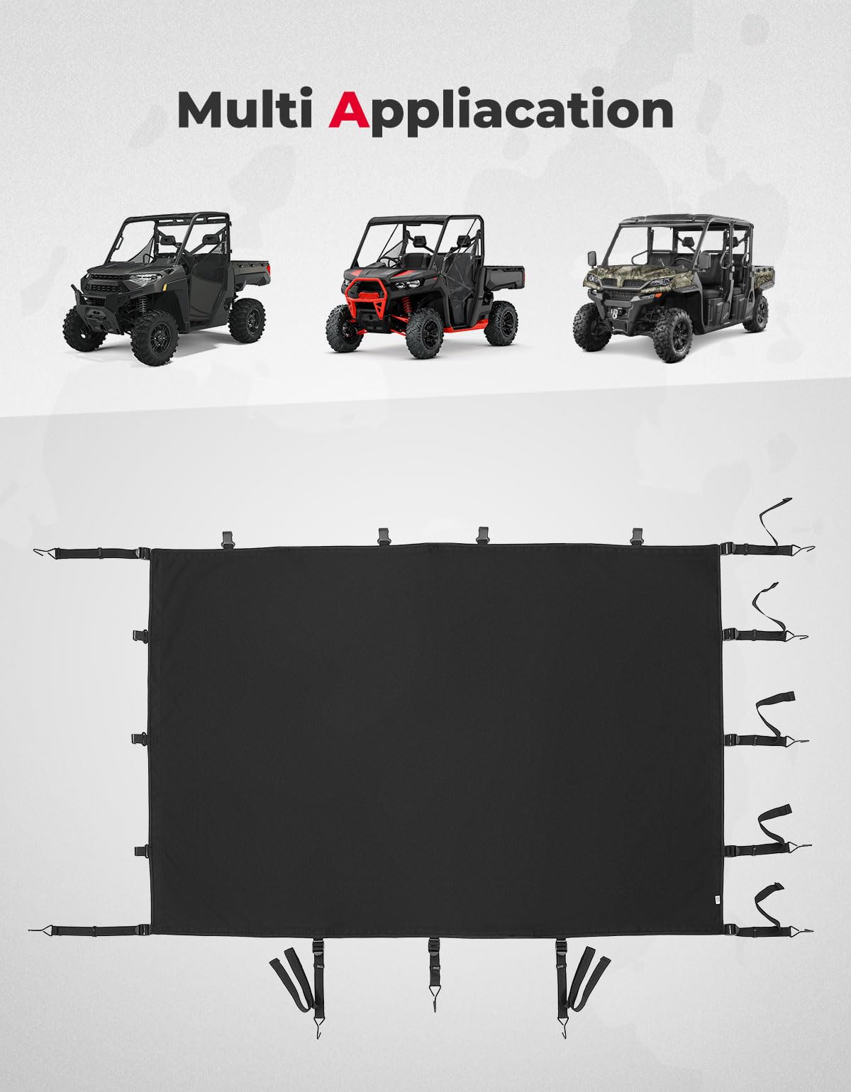 Stretchable Cargo Bed Net for Can-Am Defender / Polaris Ranger General