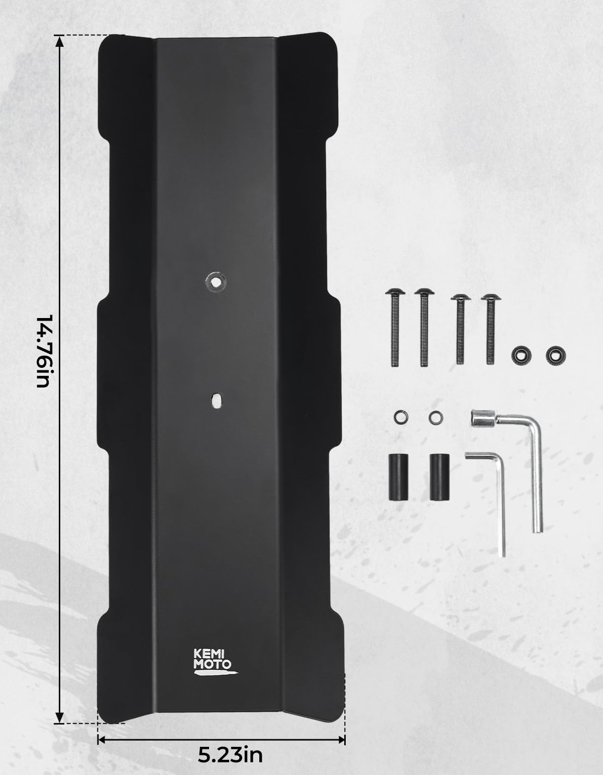 Middle Fender for Electric Bike Black for Super73 S1, S2, RX