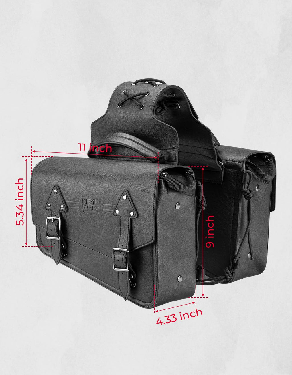 11L Leather Saddlebags for Sportster 883 1200 Softail