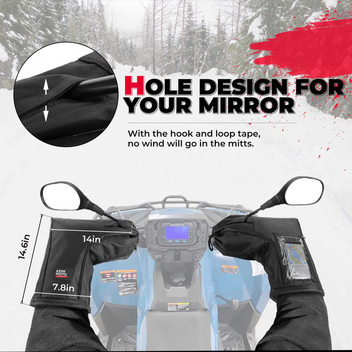 Snowmobile /ATV Handlebar Muffs