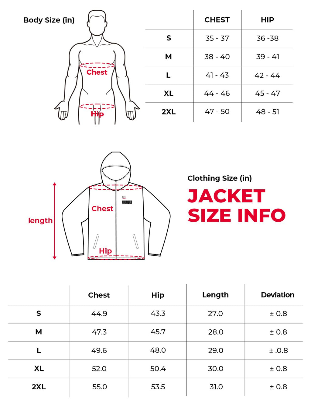Electric Hooded Sweatshirt with 12V 20000mAh Battery Pack