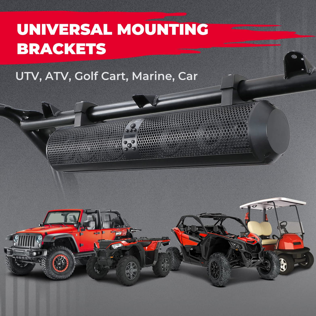 6 Speaker 28" UTV Bluetooth Sound Bar for Boats