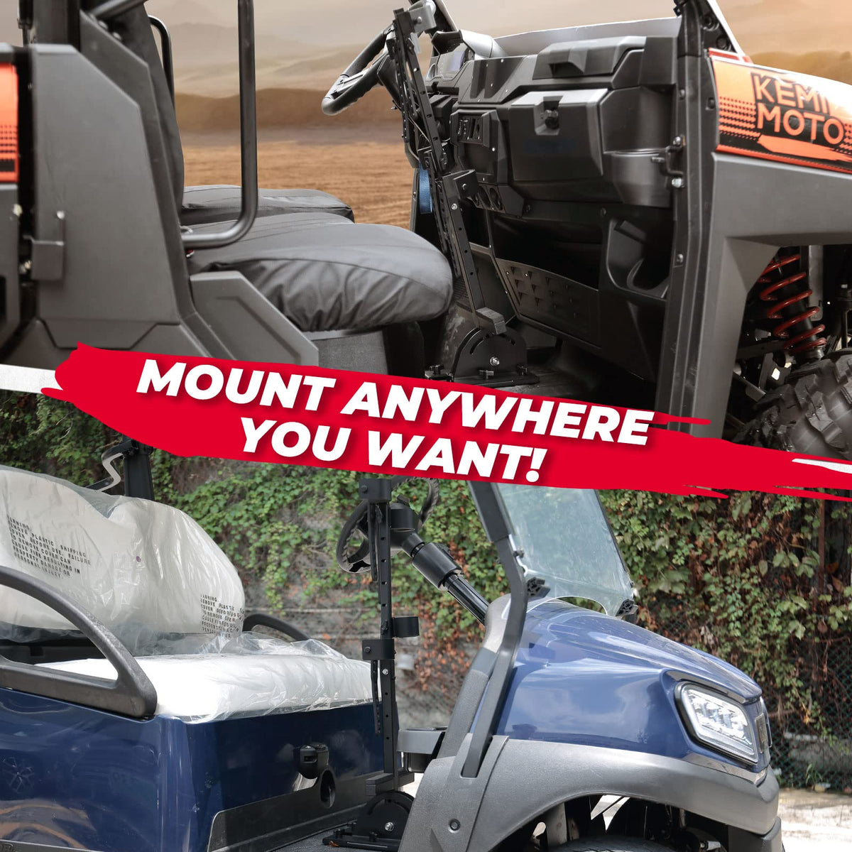 UTV Shotgun Holder, Floor Vertical Mount Holder