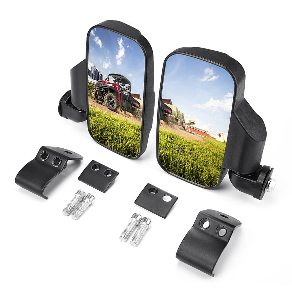 Polaris Ranger 1000 XP/Crew Adjustable Break Away Side Mirrors & Tail Light - KEMIMOTO