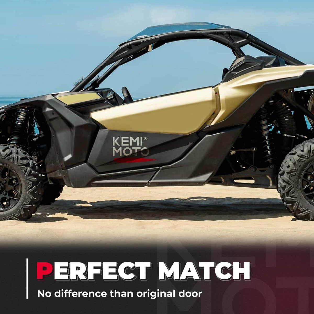 Can-Am Maverick X3 Front Lower Door Inserts & Mud Fender Flares - KEMIMOTO