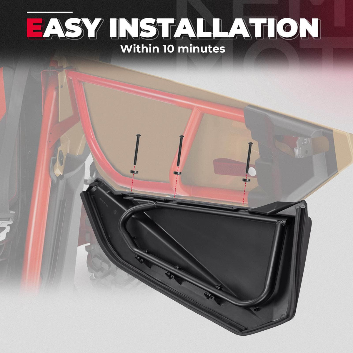 Can-Am Maverick X3 Front Lower Door Inserts & Mud Fender Flares - KEMIMOTO