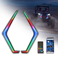 RGB Turn Signal Lights Fit Polaris RZR XP 1000 Turbo (2019-2022) - Kemimoto